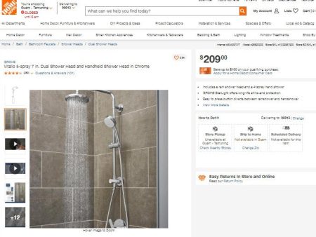 12622023 GROHE VITALIO FLEX SHOWER SYSTEM Cheap