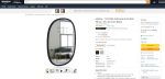 22822047 HUB MIRROR OVAL SHAPE 18 BY 24(BLACK ) Fashion