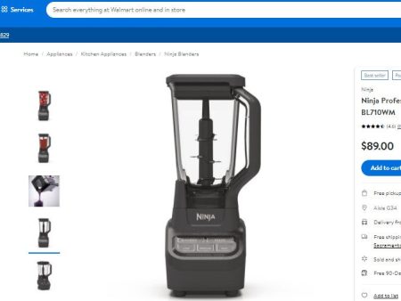 122821008 NINJA PROFESSIONAL BLENDER 1000 WATTS on Sale